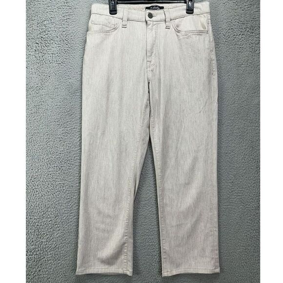 34 Heritage Charisma Classic Straight Jeans Mens 35X28 Beige Comfort Rise Denim